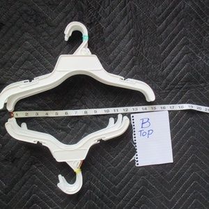 Plastic Top Shirts Hangers Color White 50 hangers